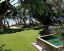 View of Pool and Front Garden to Beach