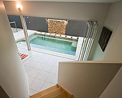 Stairs to pool