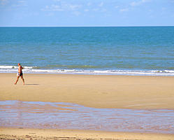 Beach in front of cottage