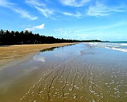 Beach in Front of Property